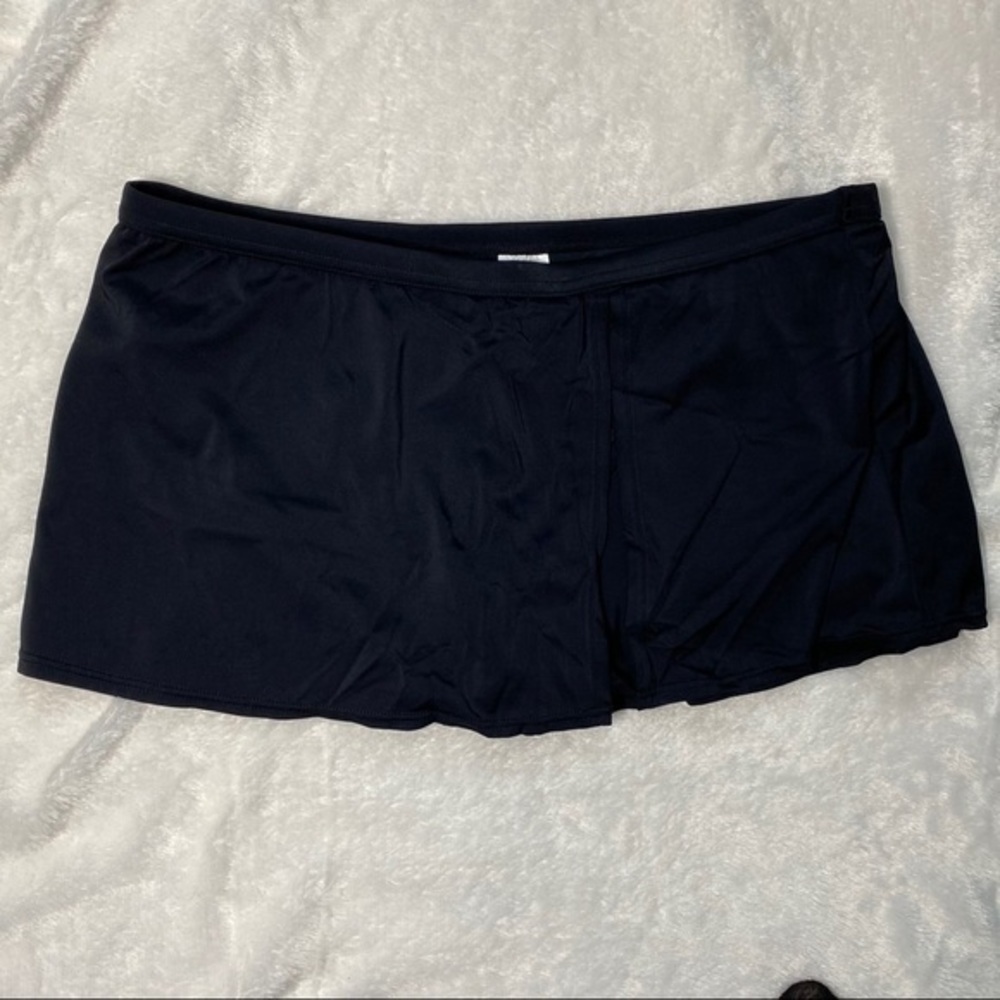 Baltrex Slit Skirted Bikini Bottoms Black